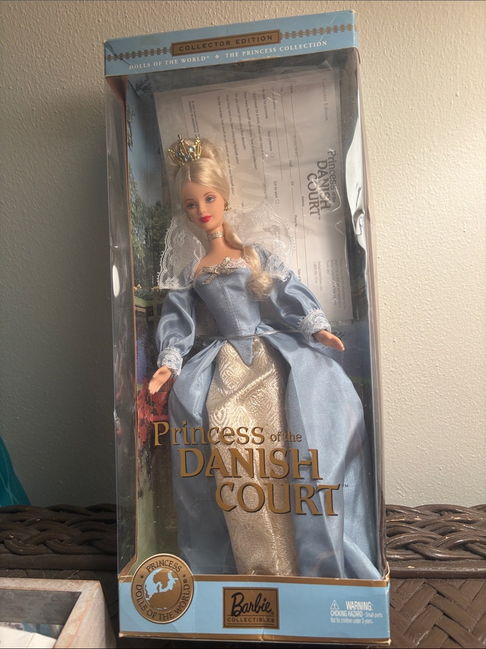 Barbie Pale Blue and Cream Princess Doll - Picture 6 of 6